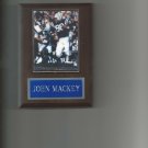 JOHN MACKEY PLAQUE BALTIMORE COLTS FOOTBALL NFL