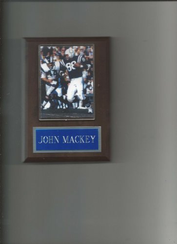 JOHN MACKEY PLAQUE BALTIMORE COLTS FOOTBALL NFL