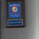 KANSAS JAYHAWKS NATIONAL CHAMPS PLAQUE CHAMPIONS BANNER BASKETBALL NCAA