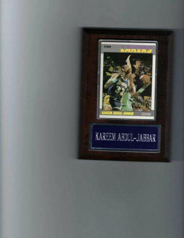 KAREEM ABDUL-JABBAR PLAQUE LOS ANGELES LAKERS LA BASKETBALL NBA
