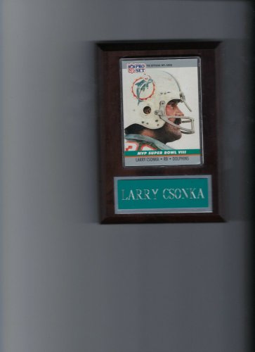 LARRY CSONKA PLAQUE MIAMI DOLPHINS FOOTBALL NFL