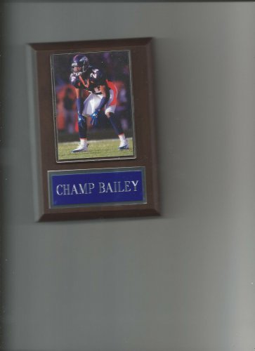 CHAMP BAILEY PLAQUE DENVER BRONCOS FOOTBALL NFL