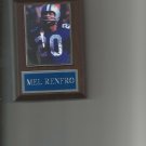 MEL RENFRO PLAQUE DALLAS COWBOYS FOOTBALL NFL