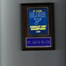 ST. LOUIS BLUES STANLEY CUP BANNER PLAQUE CHAMPS CHAMPIONS HOCKEY NHL
