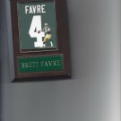BRETT FAVRE JERSEY PLAQUE GREEN BAY PACKERS FOOTBALL NFL