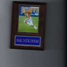 KARL MECKLENBERG PLAQUE DENVER BRONCOS FOOTBALL NFL