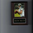 DREW BREES PLAQUE SAN DIEGO CHARGERS FOOTBALL NFL
