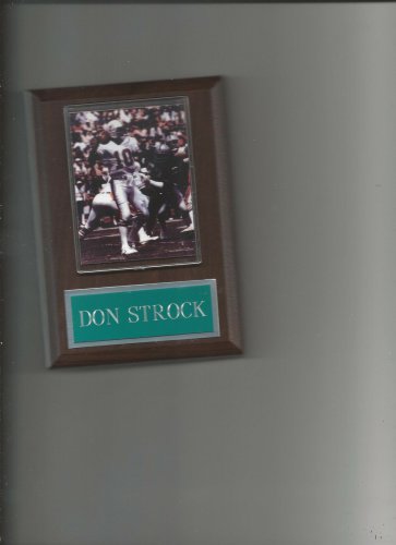 DON STROCK PLAQUE MIAMI DOLPHINS FOOTBALL NFL