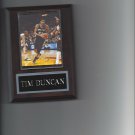 TIM DUNCAN PLAQUE SAN ANTONIO SPURS BASKETBALL NBA