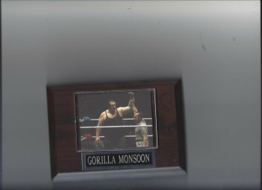 GORILLA MONSOON PLAQUE WRESTLING WWF WWE