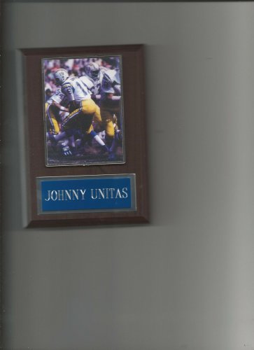 JOHNNY UNITAS PLAQUE SAN DIEGO CHARGERS FOOTBALL NFL