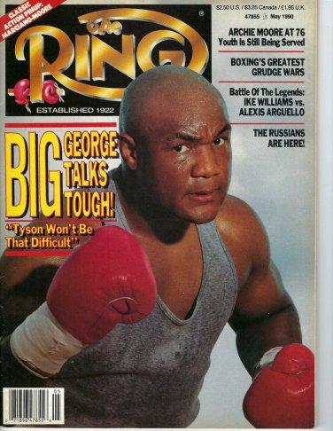 GEORGE FOREMAN THE RING MAGAZINE NO LABEL BOXING 5/1990