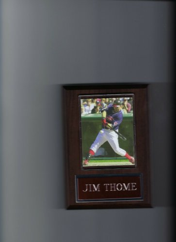 JIM THOME PLAQUE CLEVELAND INDIANS BASEBALL MLB GAME ACTION