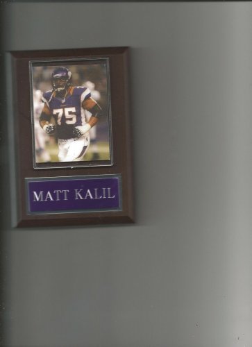 MATT KALIL PLAQUE MINNESOTA VIKINGS FOOTBALL NFL