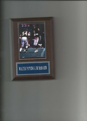 WALTER PAYTON & JIM McMAHON PLAQUE CHICAGO BEARS FOOTBALL NFL