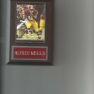 ALFRED MORRIS PLAQUE WASHINGTON REDSKINS FOOTBALL NFL