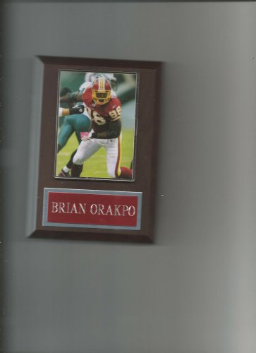 BRIAN ORAKPO PLAQUE WASHINGTON REDSKINS FOOTBALL NFL