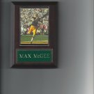 MAX McGEE PLAQUE GREEN BAY PACKERS FOOTBALL NFL