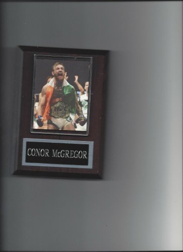 CONOR McGREGOR PLAQUE MMA UFC CHAMPION WITH BELT & FLAG