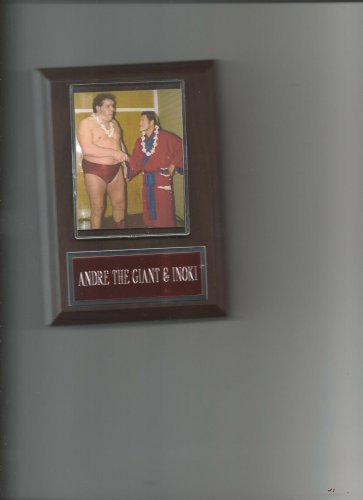 ANDRE THE GIANT & ANTONIO INOKI PLAQUE WRESTLING NWA WWF WCW WWE