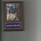 LADAINIAN TOMLINSON PLAQUE SAN DIEGO CHARGERS FOOTBALL NFL