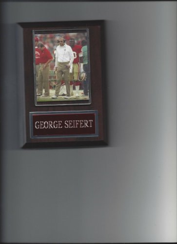GEORGE SEIFERT PLAQUE SAN FRANCSICO FORTY NINERS 49ers FOOTBALL NFL