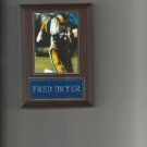 FRED DRYER PLAQUE LOS ANGELES RAMS FOOTBALL NFL