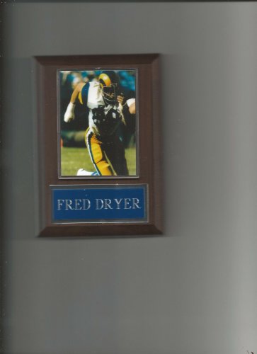 FRED DRYER PLAQUE LOS ANGELES RAMS FOOTBALL NFL