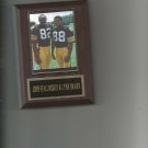 JOHN STALLWORTH & LYNN SWANN PLAQUE PITTSBURGH STEELERS FOOTBALL NFL
