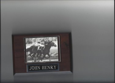 JOHN HENRY PLAQUE HORSE RACING TURF