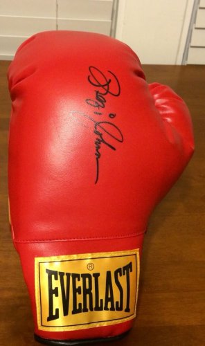 REGGIE JOHNSON SIGNED EVERLAST GLOVE BOXING AUTOGRAPHED WORLD CHAMPION AUTO