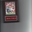 JAMAAL CHARLES PLAQUE KANSAS CITY CHIEFS KC FOOTBALL NFL GAME ACTION