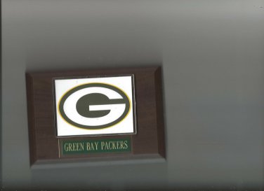 GREEN BAY PACKERS LOGO PLAQUE FOOTBALL NFL