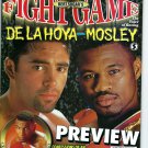 SUGAR SHANE MOSLEY OSCAR DELAHOYA BOXING FIGHT GAME MAGAZINE NO LABEL 7/2000