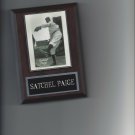SATCHEL PAIGE PLAQUE NY BLACK YANKEES KC ATHLETICS INDIANS SL BROWN BASEBALL MLB