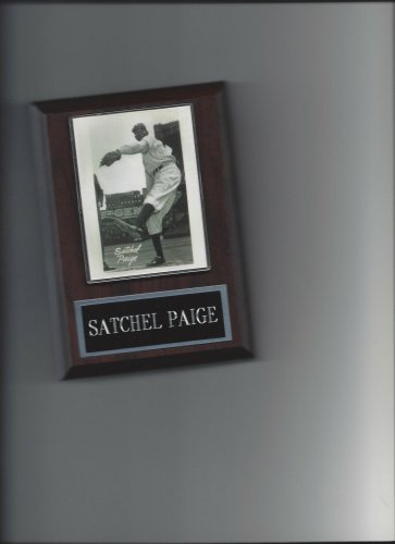 SATCHEL PAIGE PLAQUE NY BLACK YANKEES KC ATHLETICS INDIANS SL BROWN BASEBALL MLB