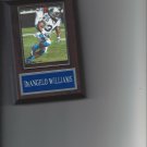 DeANGELO WILLIAMS PLAQUE CAROLINA PANTHERS FOOTBALL NFL GAME ACTION
