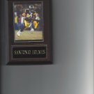 SANTONIO HOLMES PLAQUE PITTSBURGH STEELERS FOOTBALL NFL  GAME ACTION
