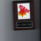 BALTIMORE STARS PLAQUE FOOTBALL USFL