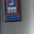 LOS ANGELES DODGERS WORLD SERIES BANNER PLAQUE CHAMPIONS CHAMPS BASEBALL MLB LA