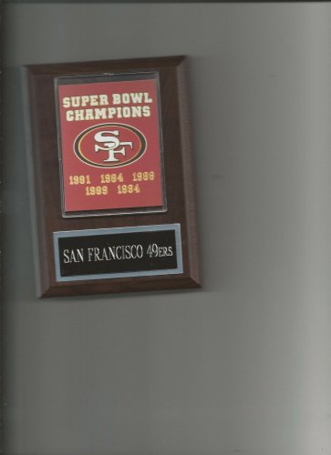 SAN FRANCISCO 49ers SB BANNER PLAQUE FORTY NINERS SUPER BOWL CHAMPS FOOTBALL NFL