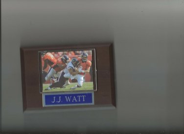 JJ WATT PLAQUE HOUSTON TEXANS J.J. FOOTBALL NFL