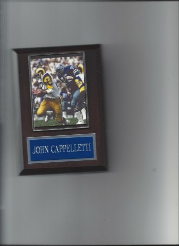 JOHN CAPPELLETTI PLAQUE LOS ANGELES RAMS LA FOOTBALL NFL