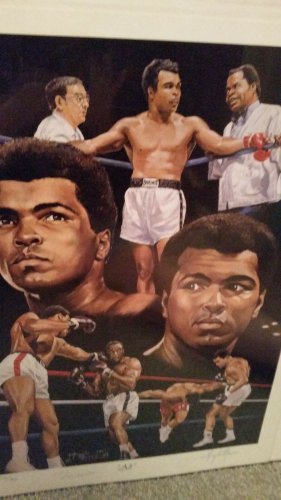 MUHAMMAD ALI SIGNED LITHO 8X10 BOXING. AUTOGRAPHED LIMITED 18x24" #756 of 900