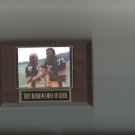 TERRY BRADSHAW & MEAN JOE GREENE PLAQUE PITTSBURGH STEELERS FOOTBALL NFL