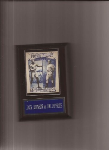 JACK JOHNSON vs JIM JEFFRIES BOXING POSTER PLAQUE