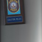 GRAFTON POLICE PLAQUE MASSACHUSETTS CITY OF GRAFTON LAW ENFORCEMENT PHOTO PLAQUE