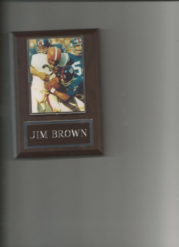 JIM BROWN PLAQUE CLEVELAND BROWNS FOOTBALL NFL GAME ACTION