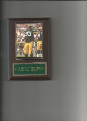 GILBERT BROWN PLAQUE GREEN BAY PACKERS FOOTBALL NFL