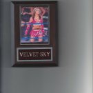VELVET SKY PLAQUE WRESTLING WWE DIVA